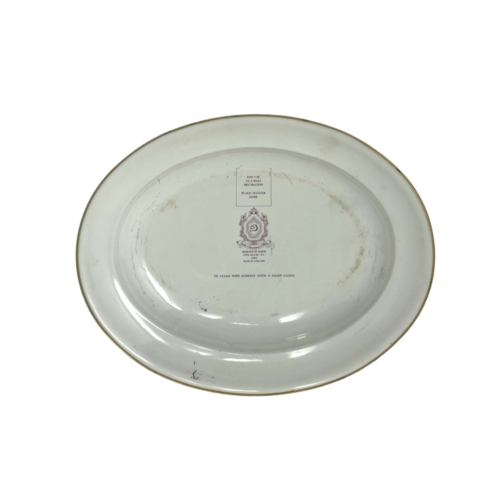Daher Decorative Ware England Oval Tole Serving Tray Victorian Ladies - Picture 2 of 12